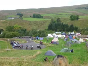 Haggs Bank tiered campsite